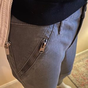 Express Jeans Women’s Size 4 Ankle Legging Mid Rise Gray Wash Moto